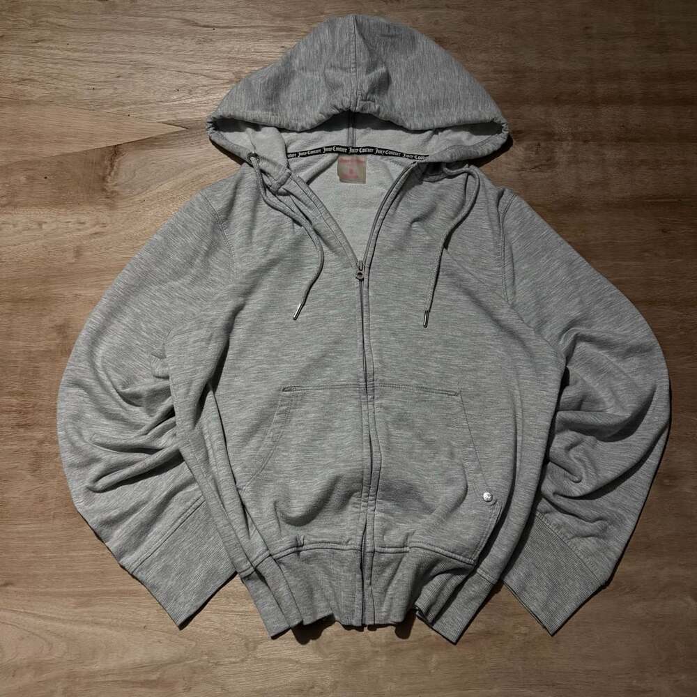 Juicy Couture Sport Gray Full Zip Hoodie XL